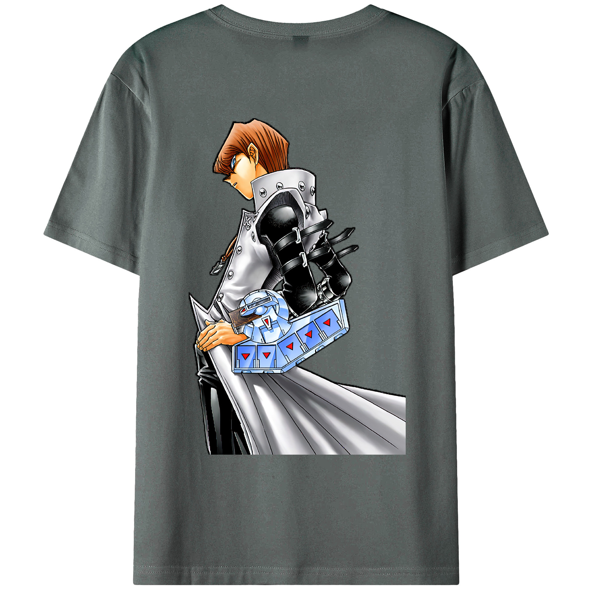 （画像用） 遊☆戯☆王 Yu-Gi-Oh! 綿100％ メンズ半袖Tシャツ（バックプリント） 通気性